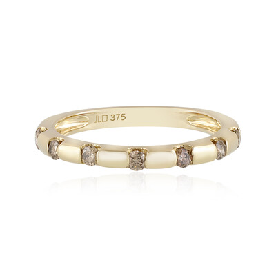 Anello in oro con Diamante Champagne I2