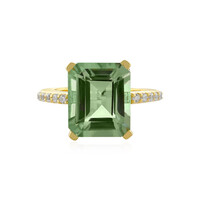 Anello in argento con Ametista Verde