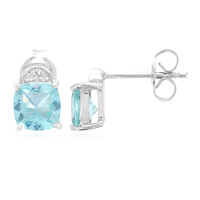 Orecchini in argento con Apatite Blu