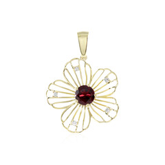 Ciondolo in oro con Rodolite Lampone (Ornaments by de Melo)