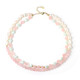 Collana in argento con Quarzo Rosa (Riya)