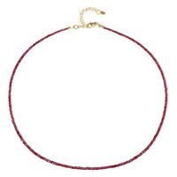 Collana in argento con Spinello Rosso