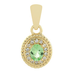 Ciondolo in argento con Granato Menta Merelani