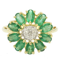 Anello in argento con Smeraldo Nova Era