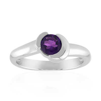 Anello in argento con Ametista Uruguay (Pallanova)
