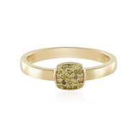 Anello in argento con Diamante Giallo I3