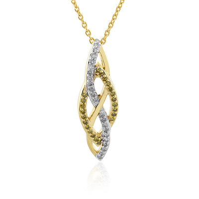 Collana in argento con Diamante Giallo PK