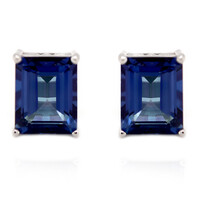 Orecchini in argento con Topazio Blu Royal