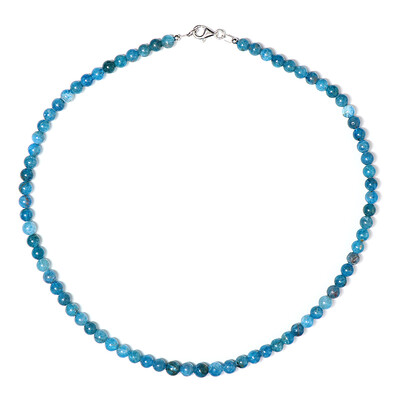 Collana in argento con Apatite Blu Neon