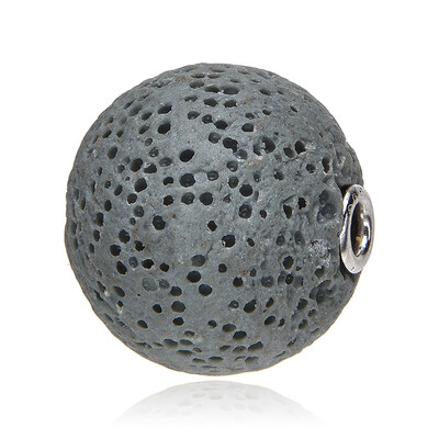 Ciondolo in argento con Lava Verde (MONOSONO COLLECTION)