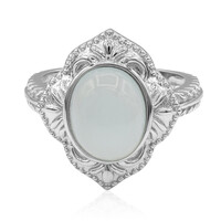 Anello in argento con Calcedonio Acqua