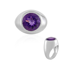 Anello in argento con Ametista Siberiana