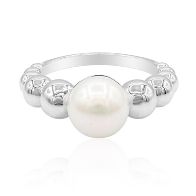Anello in argento con Perla di Acqua Dolce (TPC)