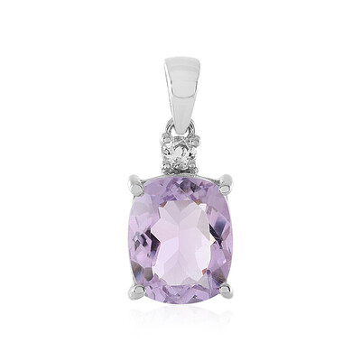Ciondolo in argento con Ametista Rose de France