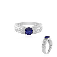 Anello in argento con Zaffiro Blu del Madagascar
