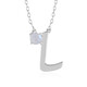 Collana in argento con Pietra di Luna Arcobaleno