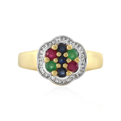 Anello in argento con Zaffiro Blu