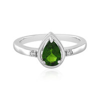 Anello in argento con Diopside Russo