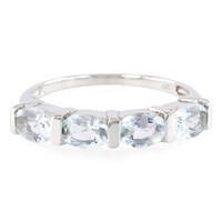 Anello in argento con Acquamarina Bauchi