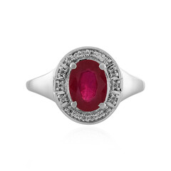 Anello in argento con Rubino del Madagascar