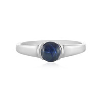 Anello in argento con Zaffiro Stellato Blu