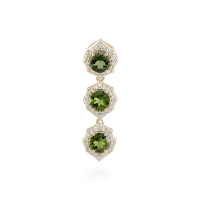 Ciondolo in oro con Tormalina Verde (AMAYANI)