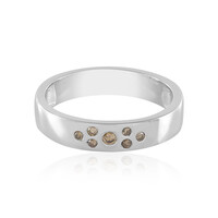 Anello in oro con Diamante Champagne I1