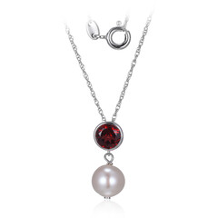 Collana in argento con Perla di Acqua Dolce