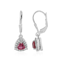Orecchini in argento con Rubellite