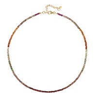 Collana in argento con Zaffiro Fancy