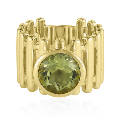 Anello in argento con Citrino Limone