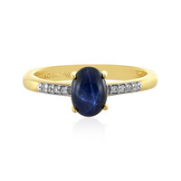 Anello in argento con Zaffiro Stellato Blu