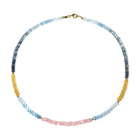 Collana in argento con Berillo Fancy