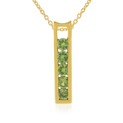 Collana in argento con Demantoide