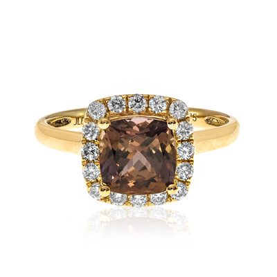 Anello in oro con Tanzanite (non riscaldata)