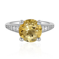 Anello in argento con Citrino