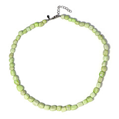 Collana in argento con Crisoprasio Limone