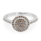 Anello placcato in platino con Diamante Fancy