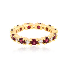 Anello in argento con Spinello Rosso