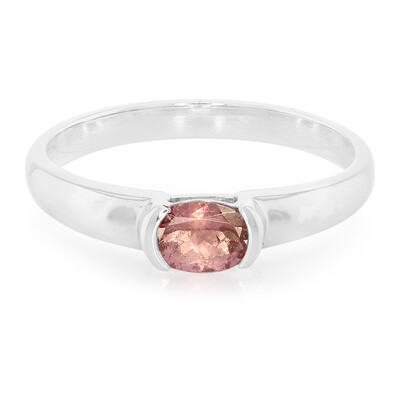 Anello in argento con Tormalina Rosa Nigeriana
