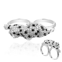 Anello in argento con Spinello Nero (Dallas Prince Designs)