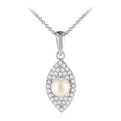 Collana in argento con Perla di Acqua Dolce