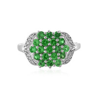 Anello in argento con Tsavorite
