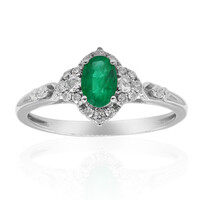 Anello in oro con Smeraldo Zambia AAA