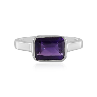 Anello in argento con Ametista Zambiana