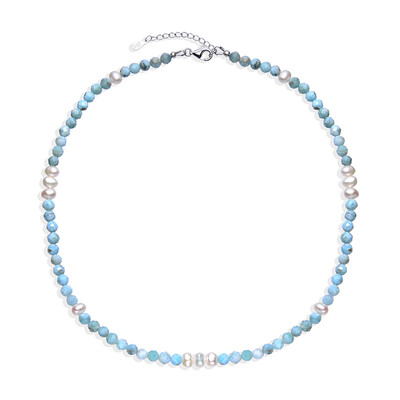 Collana in argento con Larimar