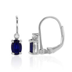 Orecchini in argento con Spinello Blu Royal