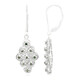 Orecchini placcati in platino con Diamante Fancy