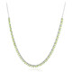 Collana in argento con Peridoto della Birmania