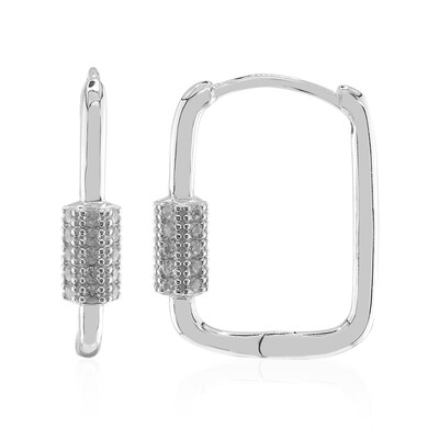 Orecchini in argento con Zircone (M de Luca)